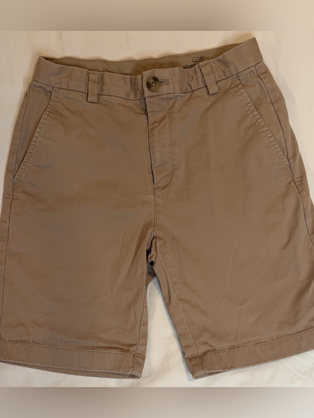 Vineyard Vines Khaki Chino Shorts Boys sz 12 EUC